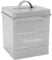 Harbour Housewares Vintage Biscuit Tin - Grey - Metal Kitchen Biscuit Barrel Box Storage Bin Canister Cookie Jar Caddy Container