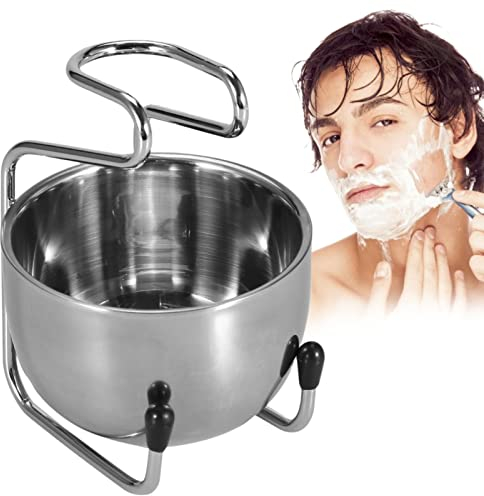 FILFEEL Rasierpinselhalter,Halter für Rasierpinsel mit Rasierschale,Herren Set für die perfekte Rasur