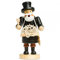 Sikora RM-A Räuchermännchen aus Holz 3 Größen Verschiedene Motive, Farbe/Modell:A11 schwarz - Schwibbogenhändler, Höhe in cm:Höhe ca. 36 cm