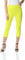 Roman Originals Cropped Trousers for Women UK Ladies Capri Leggings Summer Pants Short Crop Stretch 3/4 Length Three Quarter Pedal Pusher Clothes Elasticated Bengaline Cut Off - Lime - Size 10