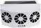 MASO Ventilador de escape de coche con 3 ventiladores de energía solar, ventilador de radiador de coche, ahorro de energía, purificadores de aire de 2 W, ABS (blanco)
