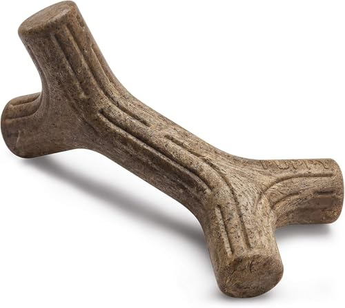 Benebone Puppy Maplestick Dog Chew Toy, Made in USA, Real Maple Wood Flavor, Small, Brown