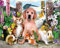 YEESAM ART DIY Ölgemälde Malen nach Zahlen Erwachsene Kinder, Katze Hund Eichhörnchen Hase Vogel Tiere Blumen Zahlenmalerei ab 5 Öl Wandkunst (Tiere, ohne Rahmen)