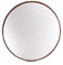 Elegance by Casa Chic – Large Metal Wall Mirror – 58.5 cm Round – Electroplated Metal – Wall mounted - Bathroom and Living room - Rose Gold