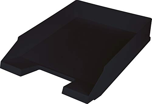 Helit H2661695 - Briefablage the green staff, DIN A4-C4, aus Recycling-Kunststoff Blauer Engel zertifiziert, anthrazit-schwarz, 1 Stück
