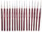 Häkelnadel Spitzer Kopf 16 Stücke Häkelnadel Set mit Kunststoffgriff Spitzen Häkelnadel Set Metall Stricknadel Set Strickwerkzeug, 0,5 mm - 2,5 mm