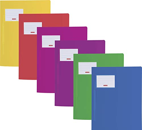 6 Farben Schnellhefter Fact! PP, 24 x 31 Centimeter für A4 (2 x 6-fach Pack) = 12 starke PP Schnellhefter
