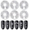 6 Boxes 3D Nail Art Decorations Alloy Nails - Gems Hollow Out Star Moon Mix Styles Rivet Decals DIY Decor (Silver)