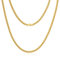 Jewlime Gold Herren Halskette, Klassische Miami Herren Kubanische Kette Halskette Schmuck Geschenk für Damen Männer Jungen, Hip-Hop & Cool Stil Kette Halskette, 18 Karat vergoldet, 4mm Breite, 18 Zoll