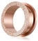 BlackAmazement 316L Edelstahl Ohr Flesh Tunnel Plug Inlay Sandgestrahlt Silber Rosegold Herren Damen (Farbe Rsoegold Ø 10mm)