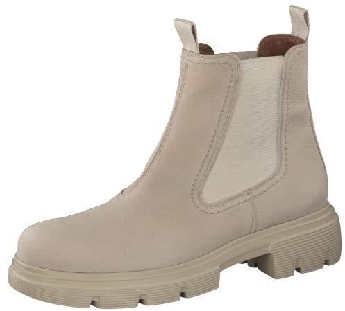 Paul Green Damen Chelsea-Boots, Frauen Chelsea Boots,Schlupfstiefel,flach,Stiefel,Bootee,Booties,halbstiefel,Kurzstiefel,Beige (Almond),40 EU / 6.5 UK