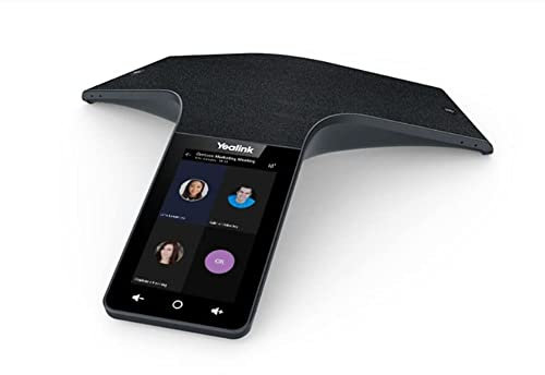 Yealink CP965 IP Power Over Ethernet, Touch Sensitive HD Conference Phone with 5 inch Multi-Touch Screen, Android 11.0, Optimal HD Audio & Full Duplex Technology (Microsoft Teams Edition) - Black
