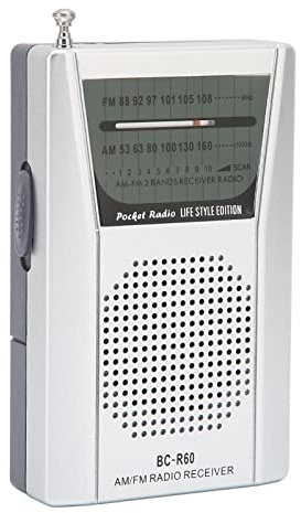 Radio Portable AM FM, Radio d'urgence AM FM Transistor Radio Radios de Poche avec Grand Haut-Parleur Intégré, pour Voyage d'urgence à la Maison