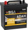 BSA ASIA Autobatterie 40Ah 12V 350A/EN ASIA Batterie Plus-Pol Links 30% mehr Startleistung ersetzt 35Ah 36Ah 38Ah 42Ah