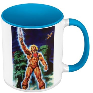 Tasse, Farbe Premium-Qualität, Blau – He Man And The Masters Of The Universe – Tasse mit Henkel und farbigem Innenfutter