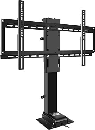 IBOWZ Support TV Ascenseur TV motorisé pour téléviseurs de 32 à 75, Longueur de Course 100 cm/39,3 Pouces Support TV motorisé, Support de téléviseur à Levage Vertical avec télécommande