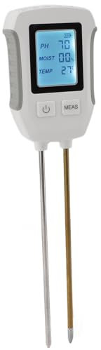 Testeur Ph, Testeur d'humidité du Sol Testeur Humidité Testeur D'Humidité PH-mètre du Sol Testeur Humidité Plantes pour Jardin, Ferme, Plantes à Gazon intérieur et extérieu
