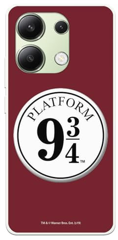 Schutzhülle kompatibel mit Xiaomi Redmi Note 13 4G - Poco M6 4G Offizielle Harry Potter Anden 9 3/4 Hülle aus Silikon, transparent, flexibel, offiziell lizenziert von Harry Potter
