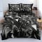 Luowei 3D Bettwäsche 135x200cm Bettwäsche Set 3D Geometrie Design Grau Schwarz Weich Mikrofaser Bettbezug mit Reißverschluss und Kissenbezug 80x80cm