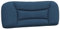 vidaXL Kopfteil Kissen, Kopfteilkissen mit Reißverschluss, Rückenkissen mit hervorragender Rückenlehne, Kopfkissen Lesekissen, Blau 100cm Stoff