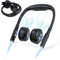 Lopnord Ventilador de cuello portátil con luz nocturna, ventilador recargable ajustable con 3 niveles de velocidad, silencioso, ventilador de cuello colgante para mujeres y hombres