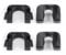 2 Oppie 1539663 Clip per Ripiano Pacchi 015532109E Compatibile con Ford Fiesta MK3 Mk7 Mk8 B-Max C-max per Bagagli Copertura Bagagliaio,Realizzato in Plastica