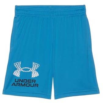 Under Armour Jungen UA Tech™ Logo Shorts Hose, Ether Blue/Black/White, L