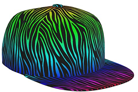 shgwehh Baseballkappe mit Zebramuster für Herren und Damen, Sommer, Unisex, Sonnenhut, Strandhut, verstellbar, Trucker-Hut, Hip-Hop-Hut, Outdoor, Zebra Print-2, One size