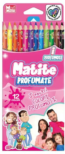 Mamma Giulia Figlia Chiara Matite Profumate per Bambini, 12 colori