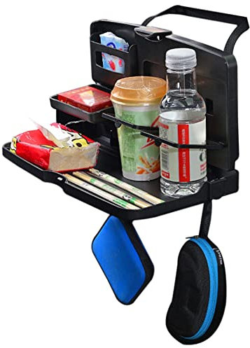 Kids Travel Tray - Foldable Auto Rear Seat Food Table, Car Seat Tray Table with Cup Phone Holder | Vehicle Folding Tray Table, Multifunctional Activity Tray, Kids Travel Tray For Working Eating