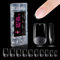 504 Pièces Faux Ongles: CHUCHU Capsule Americaine Ongle Gel Court Carré PMMA, Soft Capsule Pose Americaine Ongle Transparente en Résine, 12 Tailles