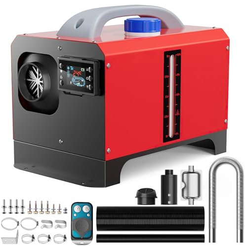 Zilchx Luft Dieselheizung, 12V 8KW Standheizung Diesel, Air Diesel Heizung mit Fernbedienung & LCD-Bildschirm, Schnelles Aufheizen Leise Lufterhitzer mit Tankwaage, für Auto LKW Wohnmobil Bus RV Boote