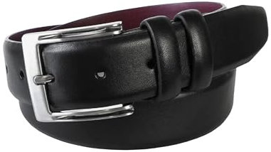Stacy Adams Russell Belt Cintura, Nero Verniciato, 54 Uomo
