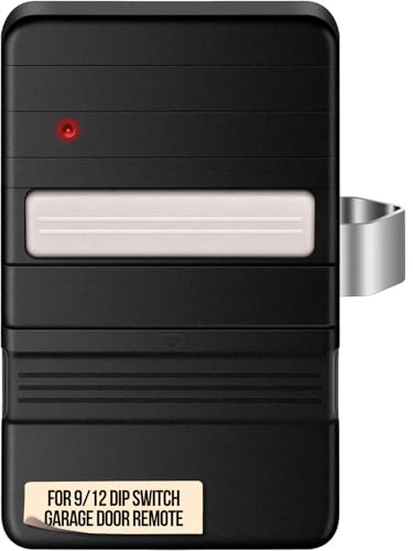 Lucrum for Genie 9 & 12 DIP Switch Garage Door Opener Remote 390MHz | Fits KLIK3U-BK & KLIK5U-BK - Compatible with Genie 9 & 12 DIP Switch Openers