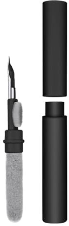 OneTreeTime AirPod Cleaning Kit, 3 in 1 Airpod 2024 Cleaner Pen with Sponge, Wireless Earbuds Clean Pen, Multifunctional Earphone Cleaning Kit for Dust Removal Earbuds Mobile iPhone(Black-3-in-1)