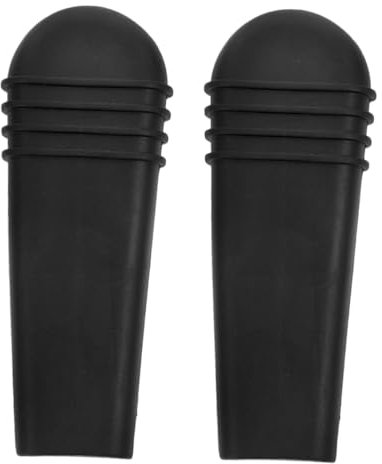 Healvian 2pcs Rollstuhl Bremshebelabdeckungen, Rollstuhl Pvc Bremsgriff Ersatzteile, Einfache Installation, Schwarz, FüR RollstüHle, 8x3x1 Cm