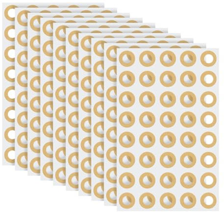 1200 Stück 1,3 cm runde Papierlochverstärkungsaufkleber, Lochstanzer, Verstärkungsetiketten, selbstklebende Lochverstärkungsaufkleber, kleine Seite, Lochverstärkungen, Ordner, Lochreparaturaufkleber,