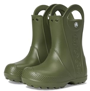 Crocs Handle It Rain Boot T, Botas de lluvia Unisex niños, Verde Militar, 25/26 EU