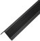 PRIOstahl Profilé d'angle autocollant pour nez de marche - 1 pièce - Couleur : noir - Modèle : 20 x 30 x 2 mm - Longueur : 1340 mm - Protection de nez de marche nervurée en aluminium