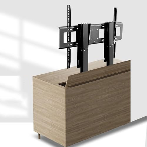PLMNBQWE TV Wall Mount,Wall Mount TV Bracket, LCD TV Frame Floor Stand, TV Lift Mechanism with Remote, Dual Motor Lift Stroke 150cm/59.0inch TV Motor