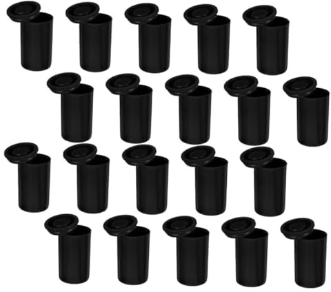 Boîte de Pellicule 20 Pièces en Abs Noir, Réutilisable, Compacte | Protection la Lumière, Rangement Pratique pour Rouleaux de Film, Lot pour Passionnés de Photographie