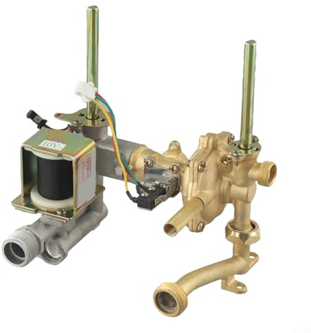 Valvola di collegamento per acqua e gas, 7-10L Valvola di collegamento acqua e gas in rame Parti di ricambio per scaldabagno a gas 150 mm, per scaldabagni a gas