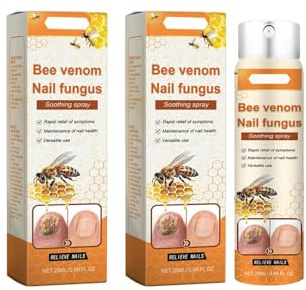 2 x Nail Defence Bee Venom Treatment Serum, Bee Venom, Nail Treatment Serum for Fingernails and Toenails, Nail Care Foot Spray