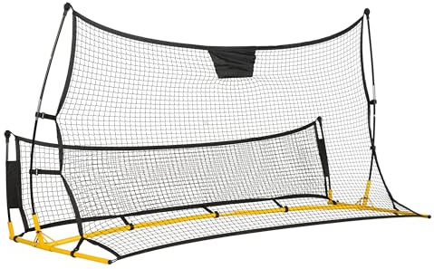 Neo-Sport Rebounder für Fußball - Fußballtor Torwand - Schusstraining für Kinder und Erwachsene - Beidseitig - 210 x 120 x 35 cm