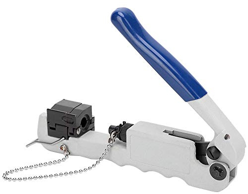 Adfaga Professionelle Crimpzange aus Stahl, robust, All-in-One-Kompressionswerkzeug für F-BNC-Stecker, hochpräziser, ergonomischer Griff mit Ratschenmechanismus, langlebig, leicht