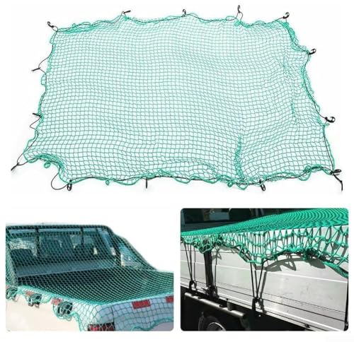 Red de seguridad de carga para camiones y remolques, protección resistente contra caídas de carga (1,5 × 2 m)