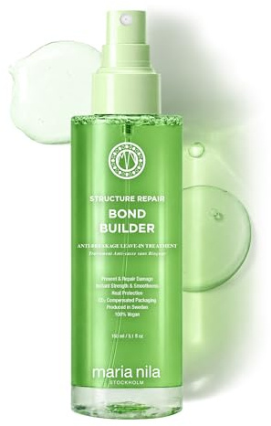 Maria Nila Bond Builder Leave In gegen Haarbruch - Structure Repair Bond Builder Treatment mit Algenextrakt, Anti Haarbruch Pflege ohne Ausspülen, vegan, sulfat- und parabenfrei, intensiv, 150ml