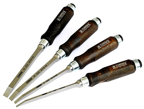Narex 8636000 - Set di scalpelli per mortasa, 4/6/10/12 mm