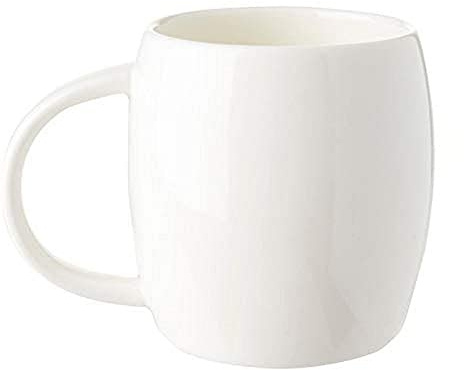 Wilmax WL-993086/A Porzellan Becher, Weiss, 400mL Kapazität