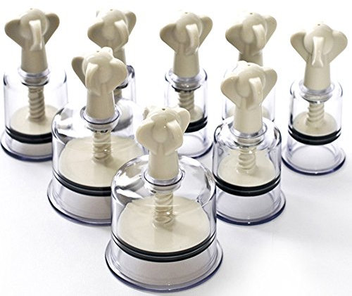 Lot de 12 ventouses de massage avec pompe à vide et ventouses